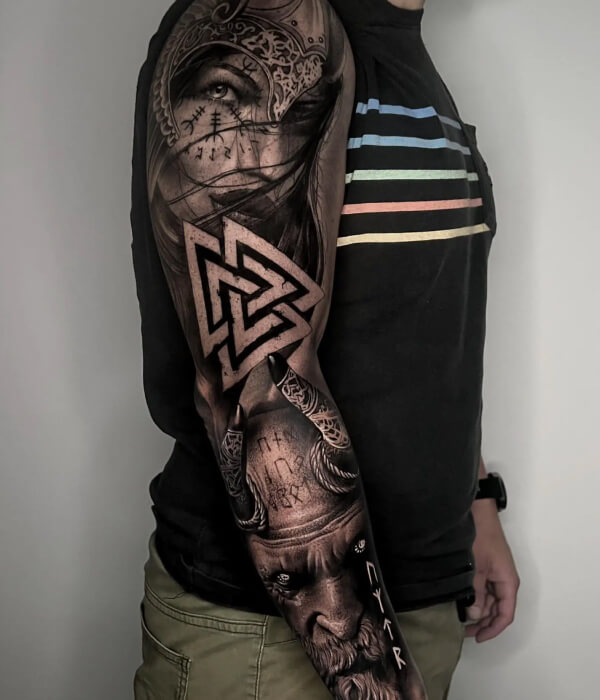 Viking Sleeve symbol Tattoo