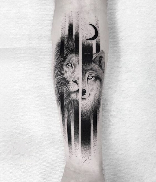 Wolf Half Sleeve Tattoo