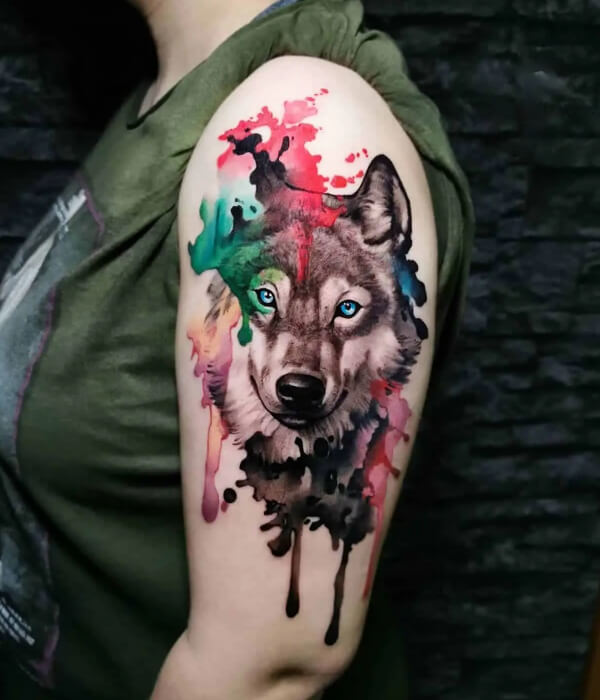 Wolf Half Sleeve Tattoo