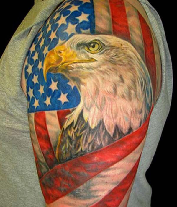 arm American Flag Tattoo