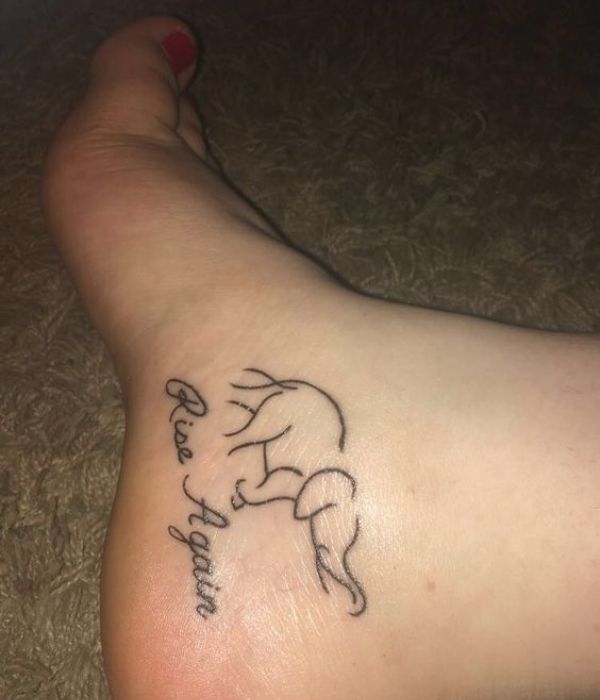 elephant foot tatoos