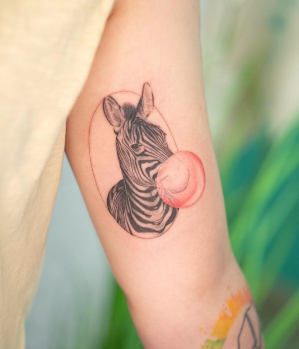 exotic zebra tatoo 