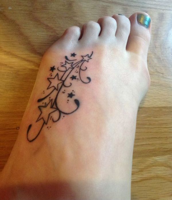 star foot tattoos