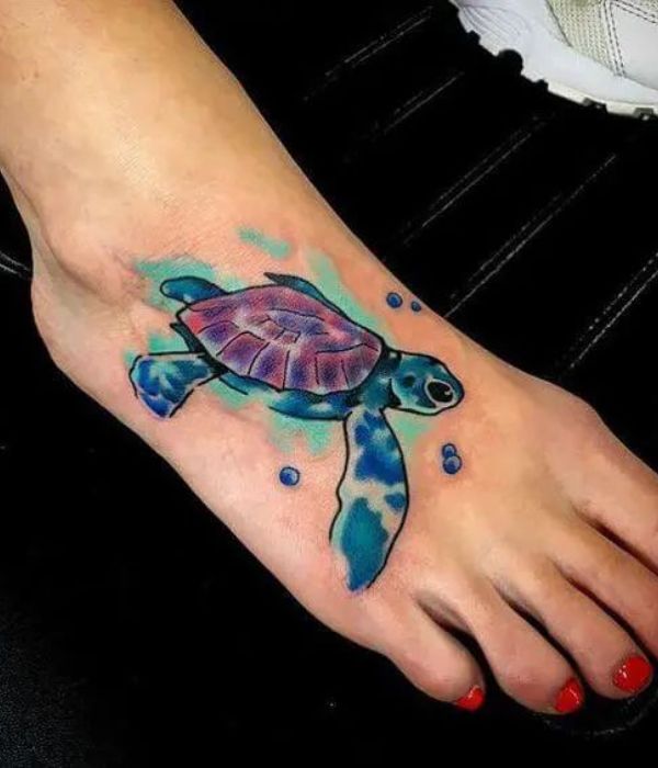 turtle foot tatoo