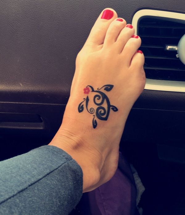 turtle foot tattoos