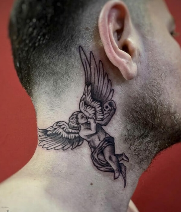 Angel Neck Tattoo