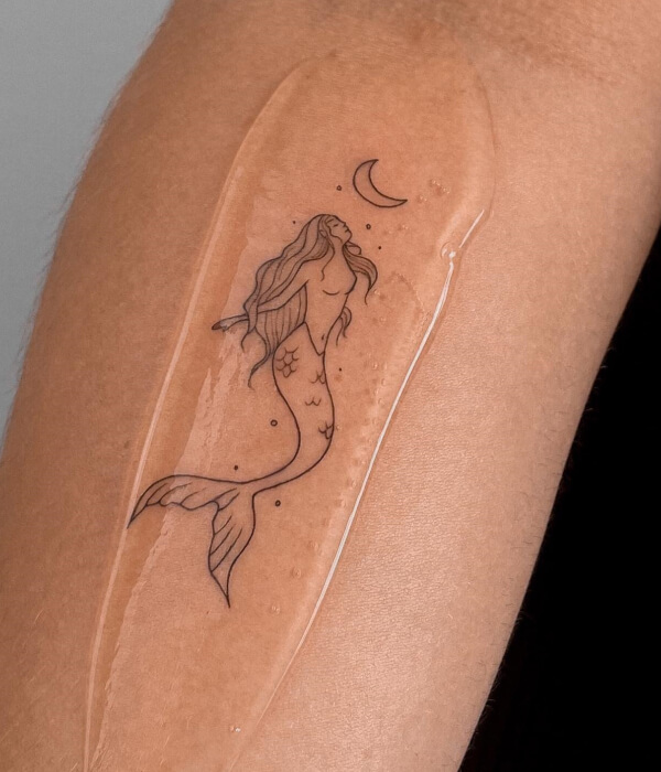 Ariel Mermaid Tattoo design