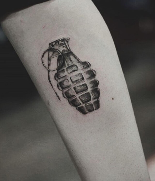 Army Grenade Tattoo