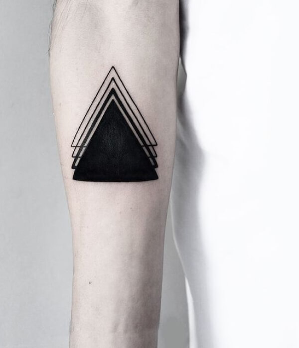 Black Triangle Tattoo design
