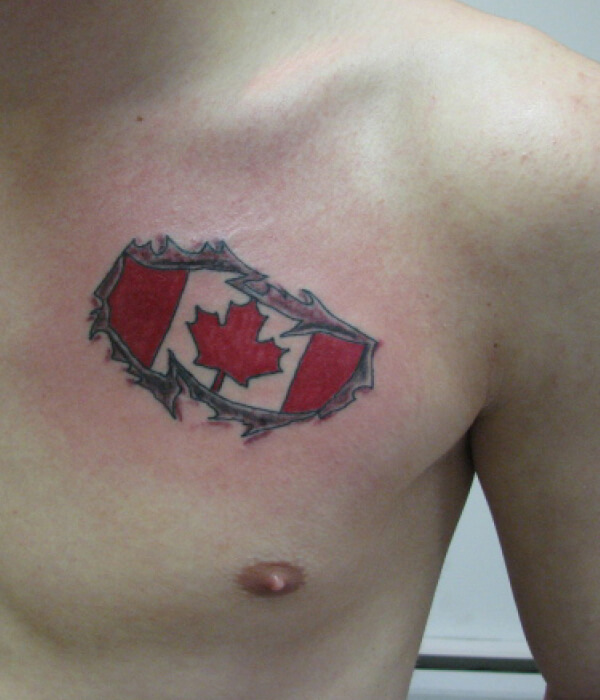 Canadian Flag Leaf Tattoo ideas