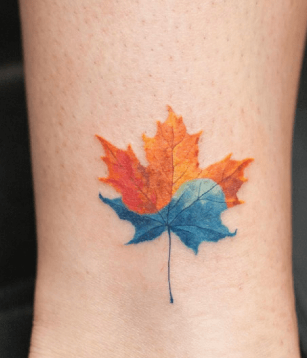 Colorful clover leaf tattoo ideas