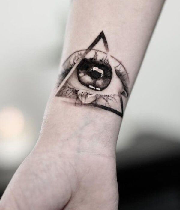Eye of the Providence Triangle Tattoo design