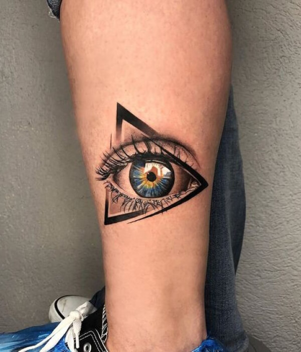 Eye Triangle White Transparent, Triangle Shape Eye Tattoo, Mysterious Eye,  Tarot, Triangle PNG Image For Free Download