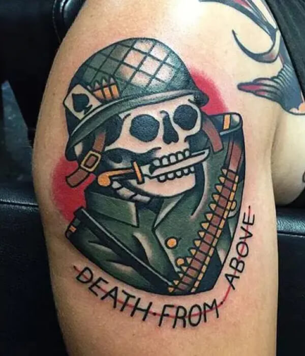 Grim Reaper Military Tattoo