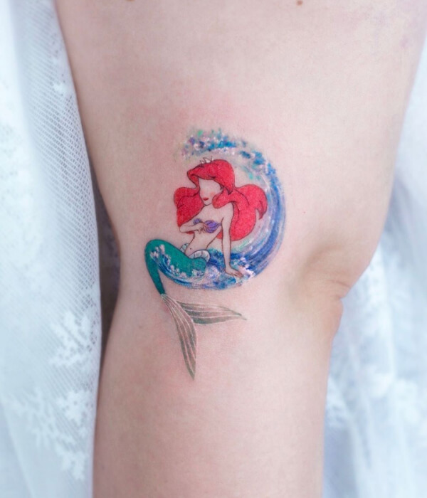 Little mermaid tattoo