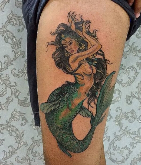 Mermaid Army Tattoo