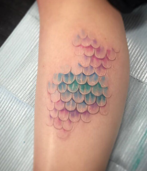 Mermaid Scale Tattoos design