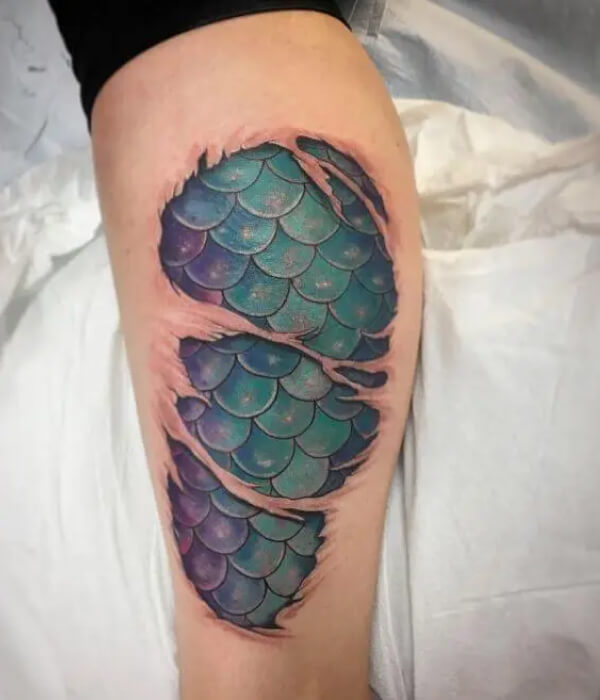 Mermaid Scale Tattoos