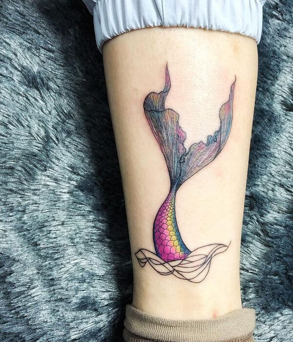 Mermaid Tail Tattoo design