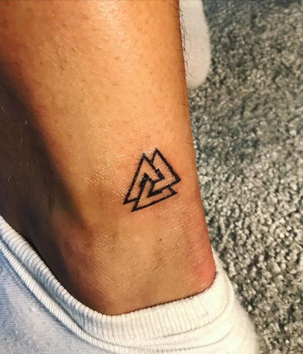 Diamond Mountain Temporary Tattoo Triangle Tattoo Design - Etsy