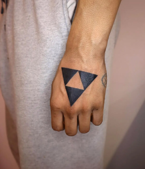 Miniature Triangle Tattoo ideas