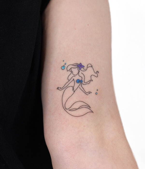 Minimalistic Mermaid Tattoo ideas