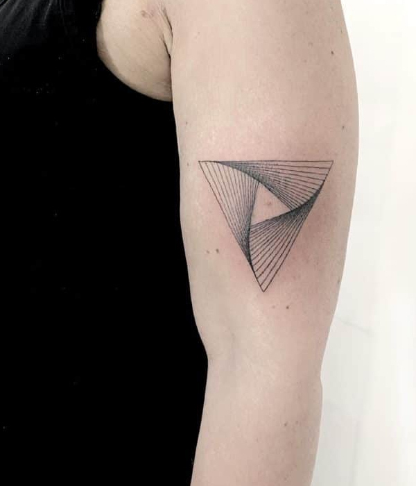 Minimalistic Triangle Tattoo ideas