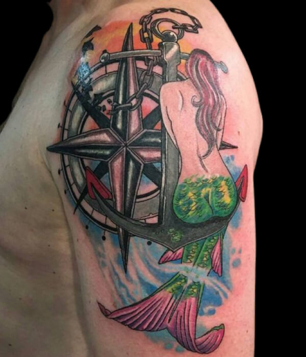 Nautical Mermaid Tattoo ideas