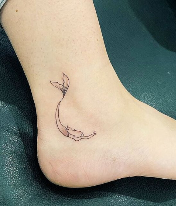 Simple Mermaid Tattoo