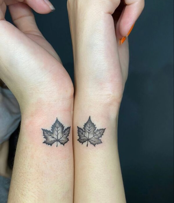 Small leaf tattoo ideas