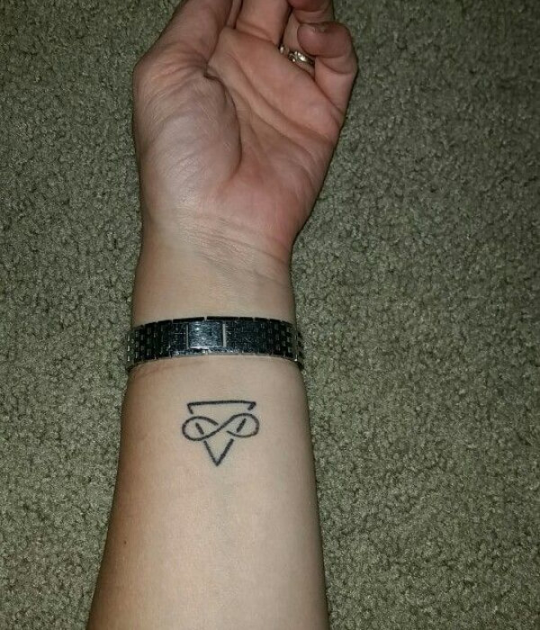Triangle Infinity Tattoo design