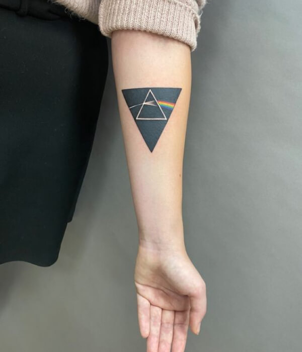Triangle Tattoo Forearm design
