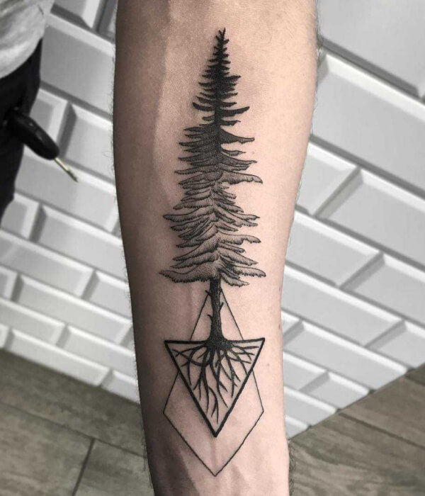 Triangle Tree Tattoo ideas