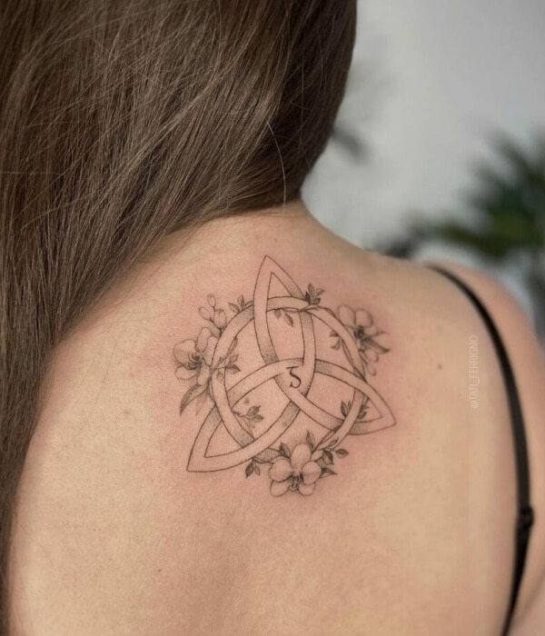 Triquetra Triangle Tattoo design