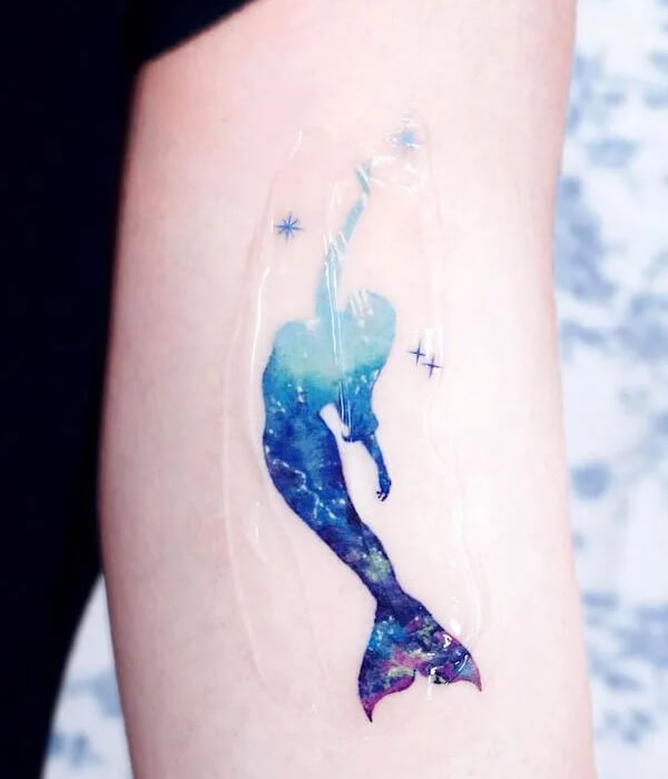 Unique Mermaid Tattoo design