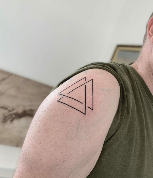 Valknut Triangle Tattoo design