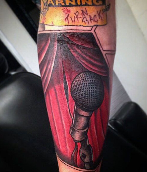 3D Microphone Tattoos