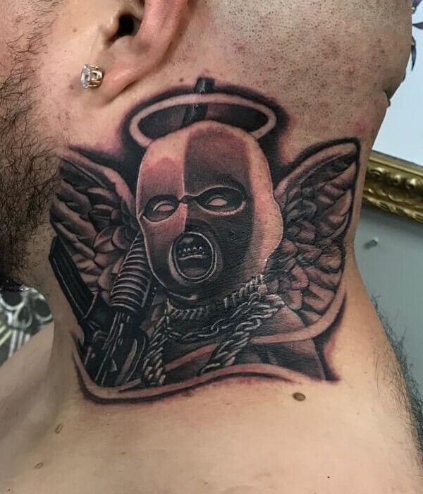 Angel Ski Mask Tattoo