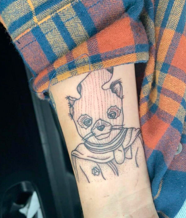 Animal-Inspired Ski Mask Tattoo