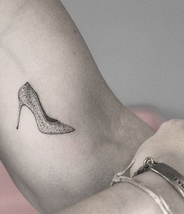 Heeled Shoe arm Tattoo