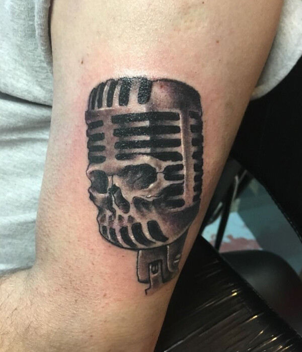 Skull Mic Tattoo ideas