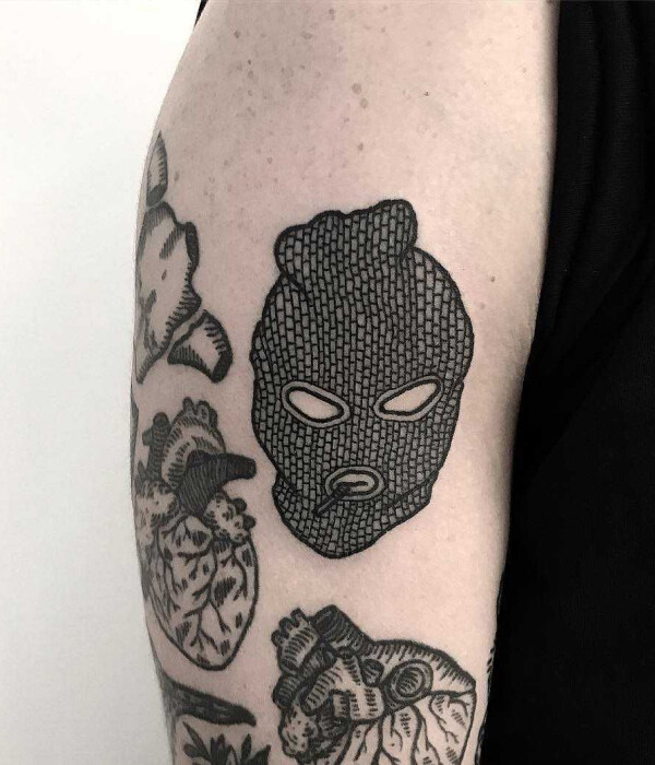 Smoking Ski Mask Tattoo