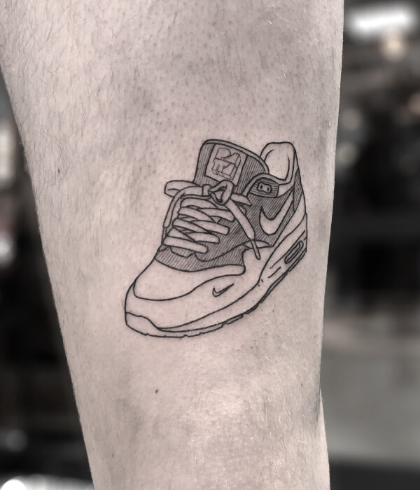 Stylish Sneaker Shoe Tattoo