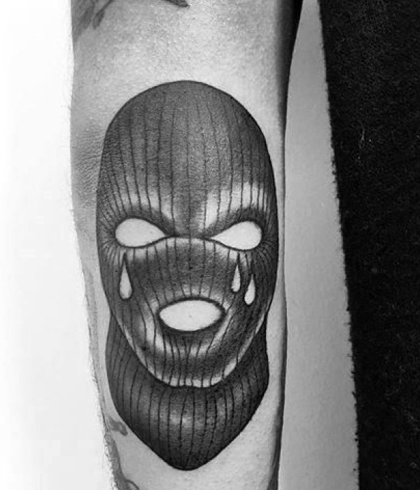 Tearful Ski Mask Tattoo