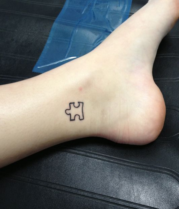 Tiny Puzzle Tattoo ideas