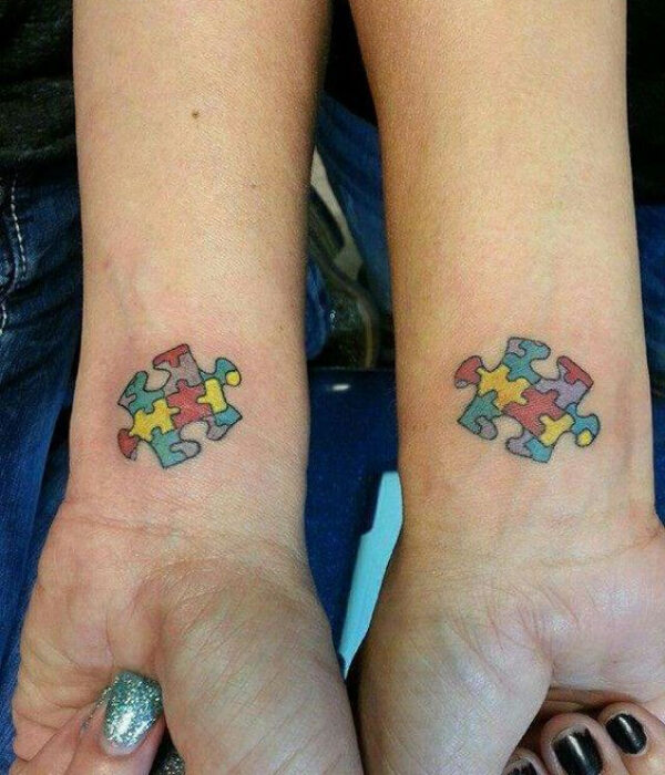 Wrist Puzzle Tattoo ideas