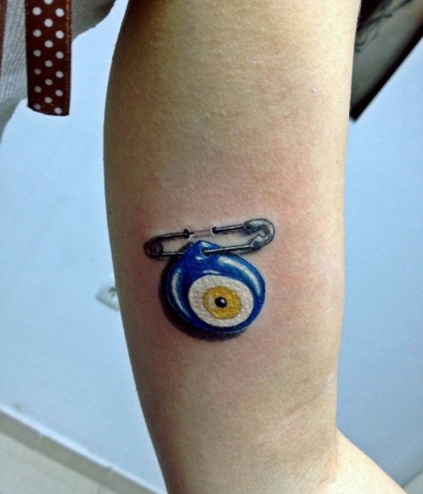 3D Evil Eye Tattoo