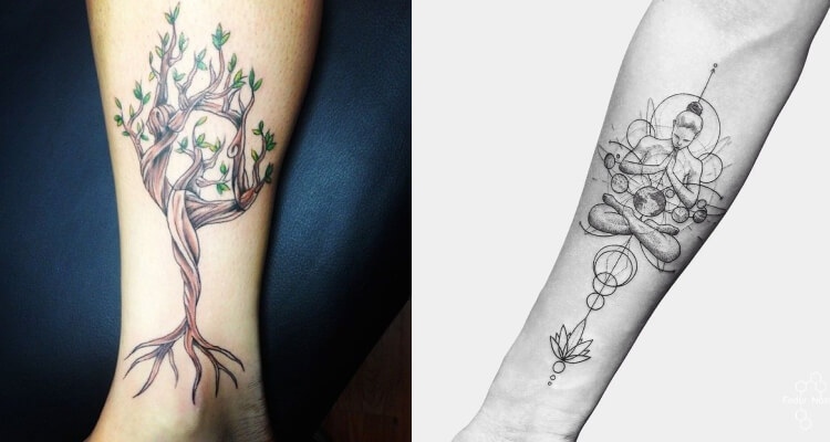 45 Unique Yoga Tattoo Ideas And Inspiration