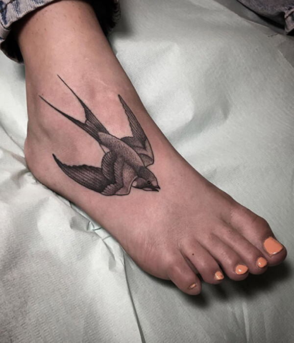 Ankle Swift Tattoo