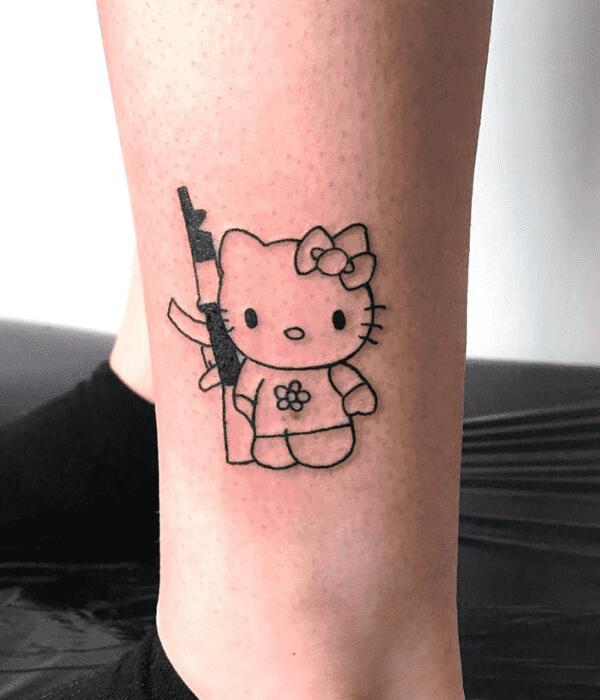 Bad Girl Hello Kitty Tattoo
